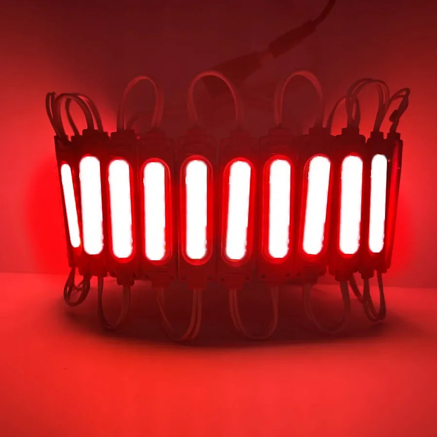 Wholesale 10PCS/lot 12V Multicolour Led Modules COB Light Backlight Shop Banner Wat additional angle