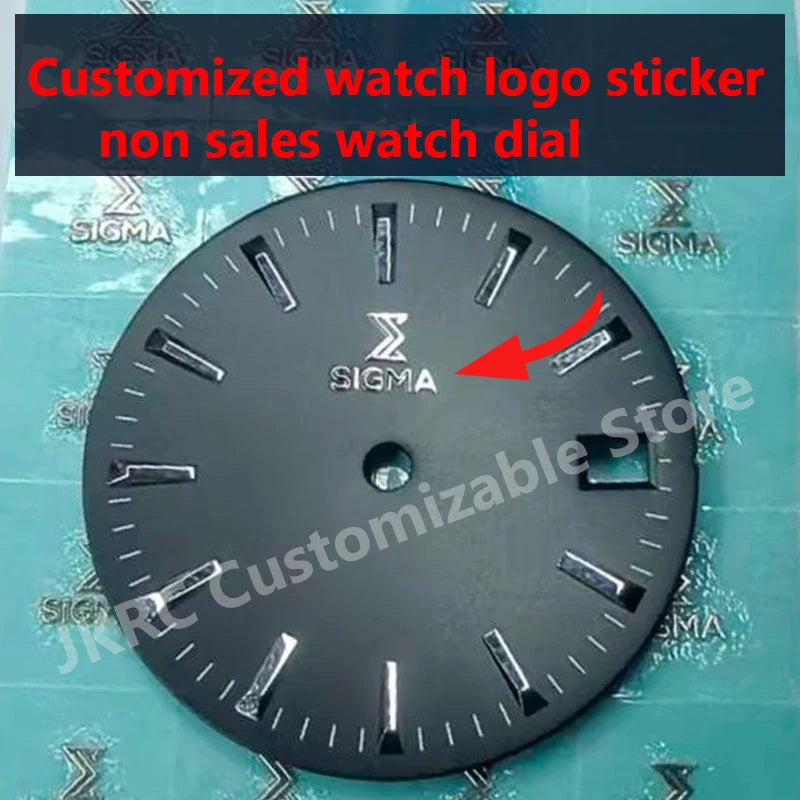 custom watch logo dial time sticker personalized gold silver metal transfer small mini 3d logo DIY n