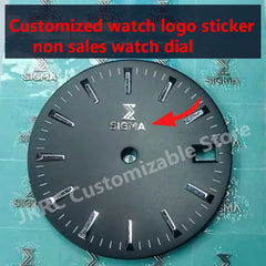 custom watch logo dial time sticker personalized gold silver metal transfer small mini 3d logo DIY n
