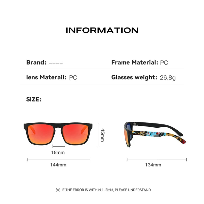 KAROS Polarized Sunglasses | UV400 Square Shades for Outdoor Sports lifestyle view