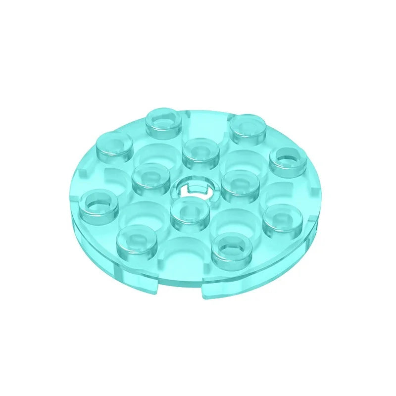 Gobricks GDS-841 Round Plate 4x4 with Hole | Compatible Building Block for DIY Creatio close-up view