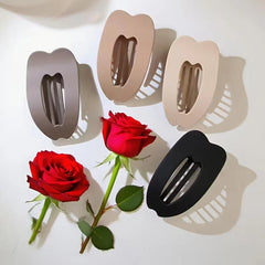 4pcs Flat Hair Clips Large Strong Hold Non-Slip Grip for Thick And Fine Hair Solid Color