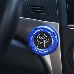 Car Ignition Switch Cover Rotating Start Button Ring