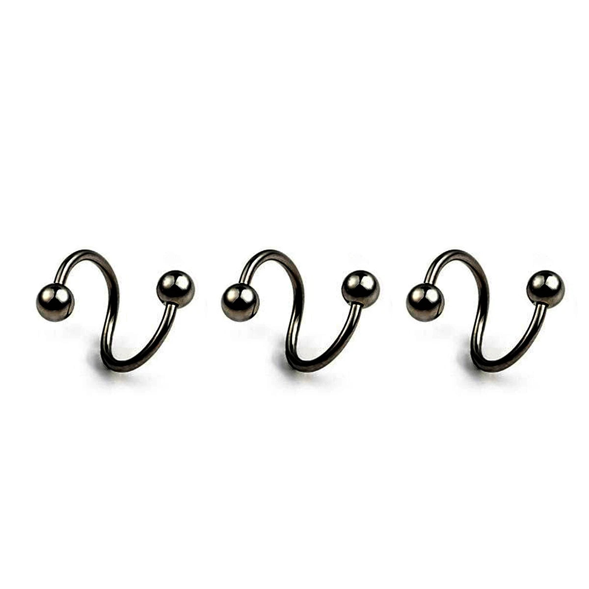 Women's Spiral Earrings Piercing Jewelry Multi-Use Body Jewelry - Lips Nose Septum additional angle