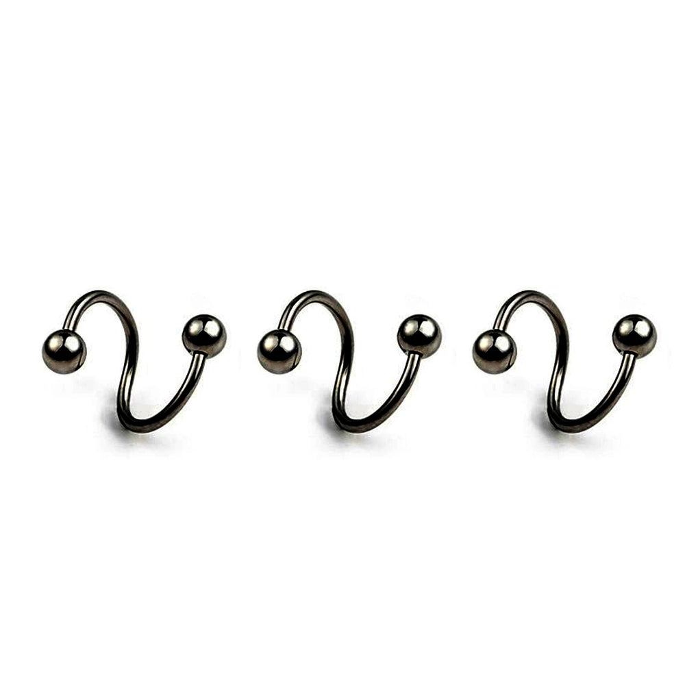 Women's Spiral Earrings Piercing Jewelry Multi-Use Body Jewelry - Lips Nose Septum additional angle