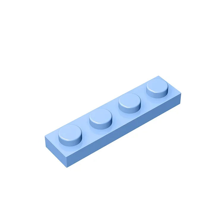 Gobricks GDS-504 Plate 1 x 4 | Compatible Building Block Pieces lifestyle view