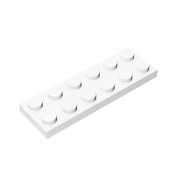 Plate 2 x 6 Building Block | Compatible Building Brick for DIY Creations detail view