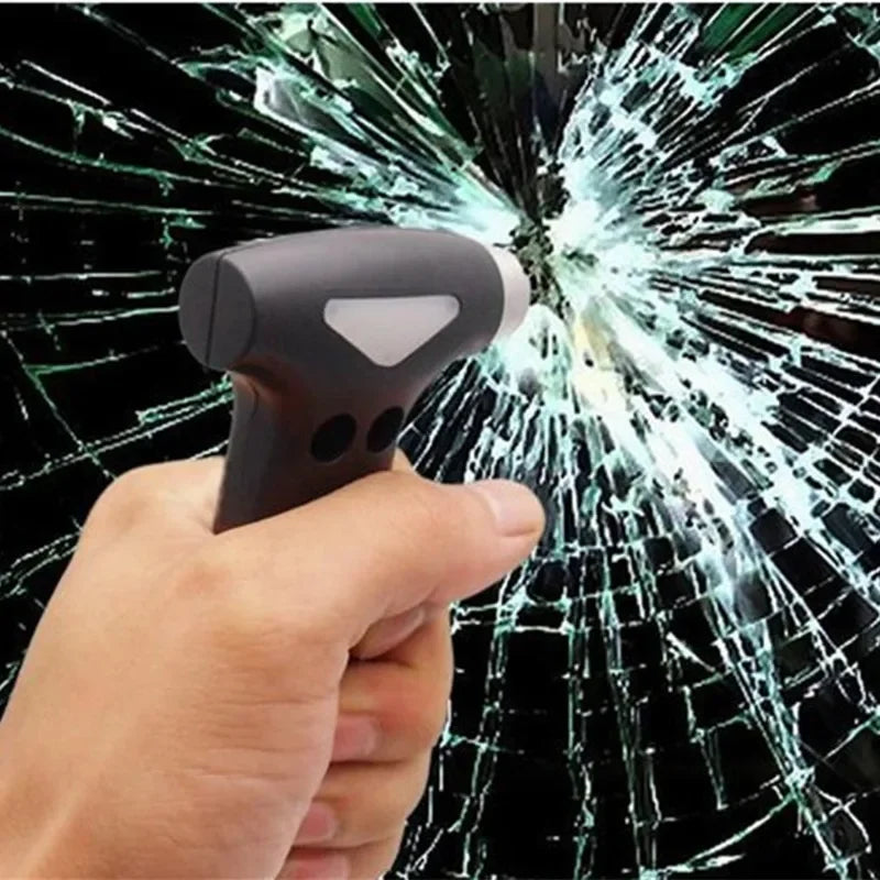 Mini Emergency Car Hammer | Window Breaker and Seatbelt Cutter additional angle
