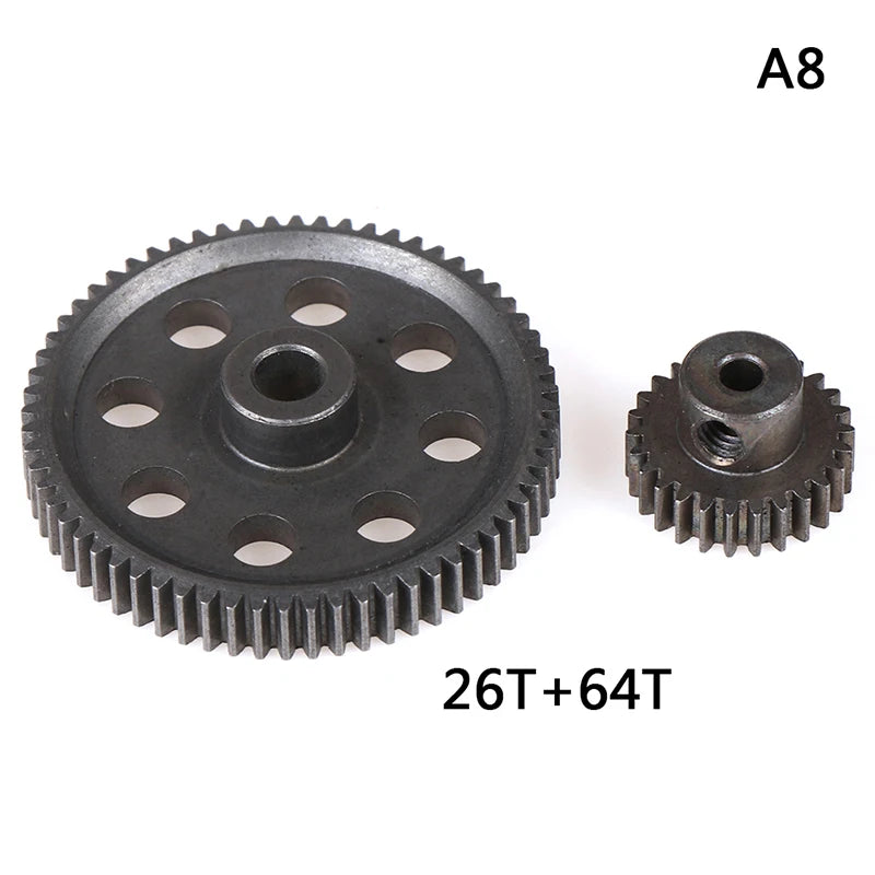 HSP Steel Metal Spur Differential Main Gear 17T/21T/26T/29T/64T Pinion Gear lifestyle view