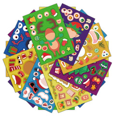 8PCS Christmas Face Changing Series Stickers Account Materials Skateboarding Notebook Go detail view