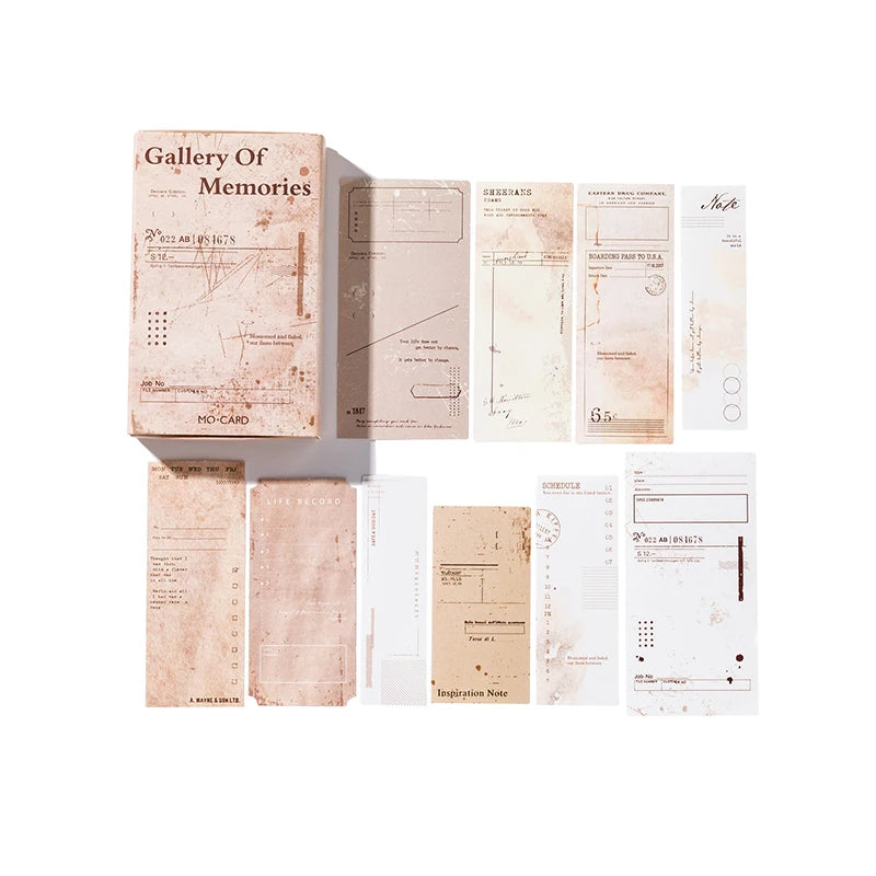 Vintage Label Stickers 30pcs | Retro Scrapbooking and Junk Journal Decor Pack additional angle