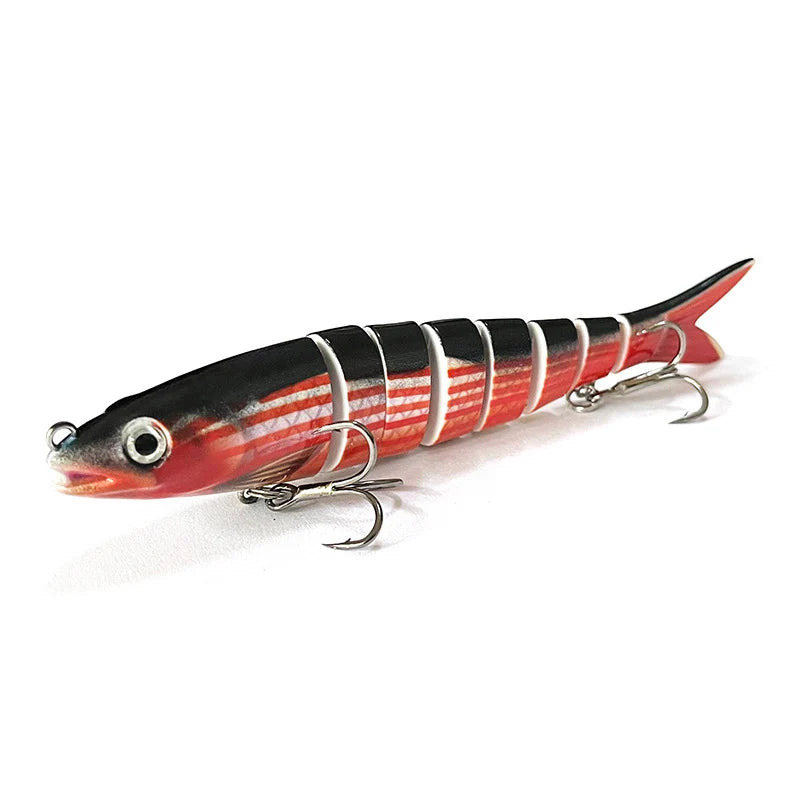 Fishing Lure Multi-Joint Fish Fishing Kit Slow Sinking Realistic Hard Lure Swimbait Fr close-up view