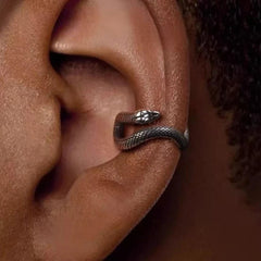 New In Vintage Copper Snake U-Shaped Ear Clip Earrings Ear No Piercing Earrings Women alternate view