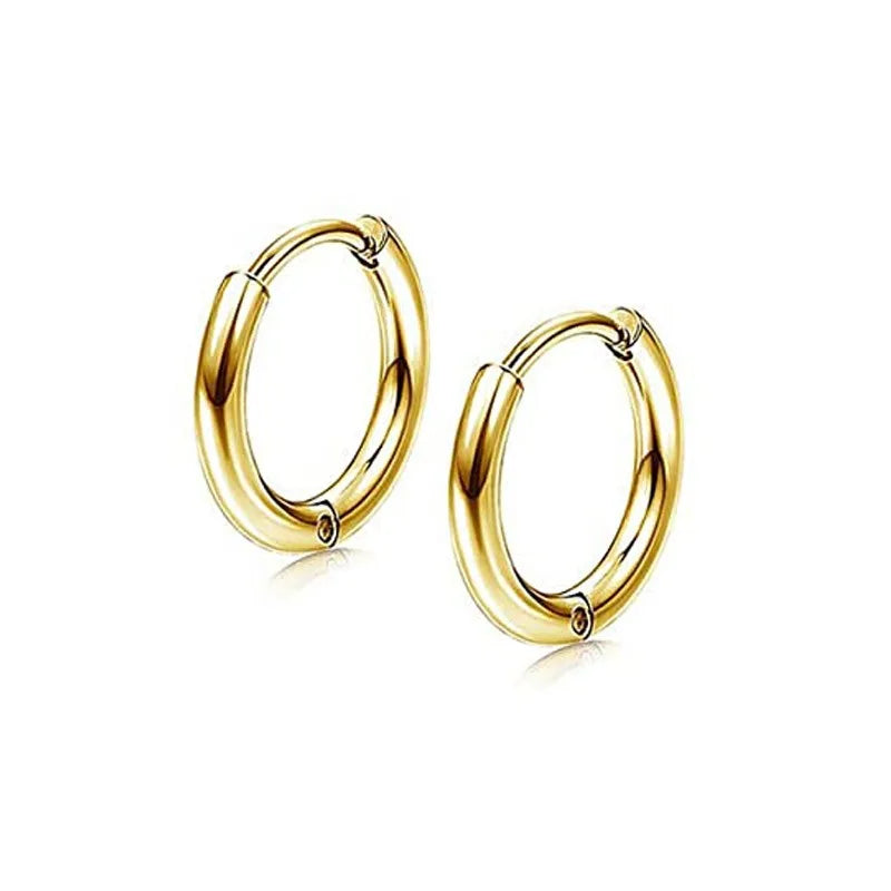 2Pcs Of Stainless Steel Cross Earrings Set, Men’s Women’s stud Earrings Small Huggie alternate view
