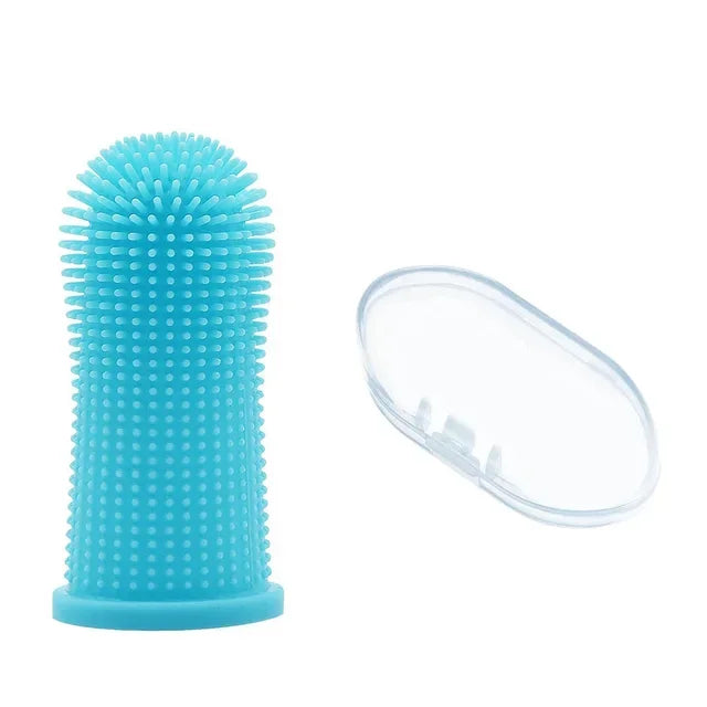 Dog Super Soft pet Finger Toothbrush Teeth Cleaning Breath Care Nontoxic Silicone Too alternate view
