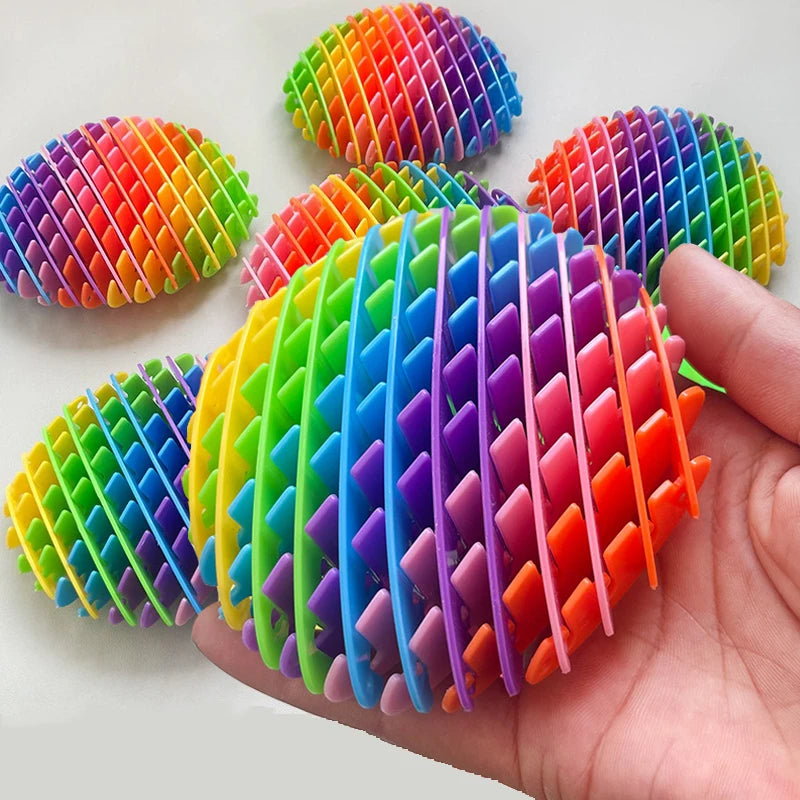 3D Telescopic Decompression Elastic Mesh Toys Stress Relief Small Worm Decompression Artifact Portab