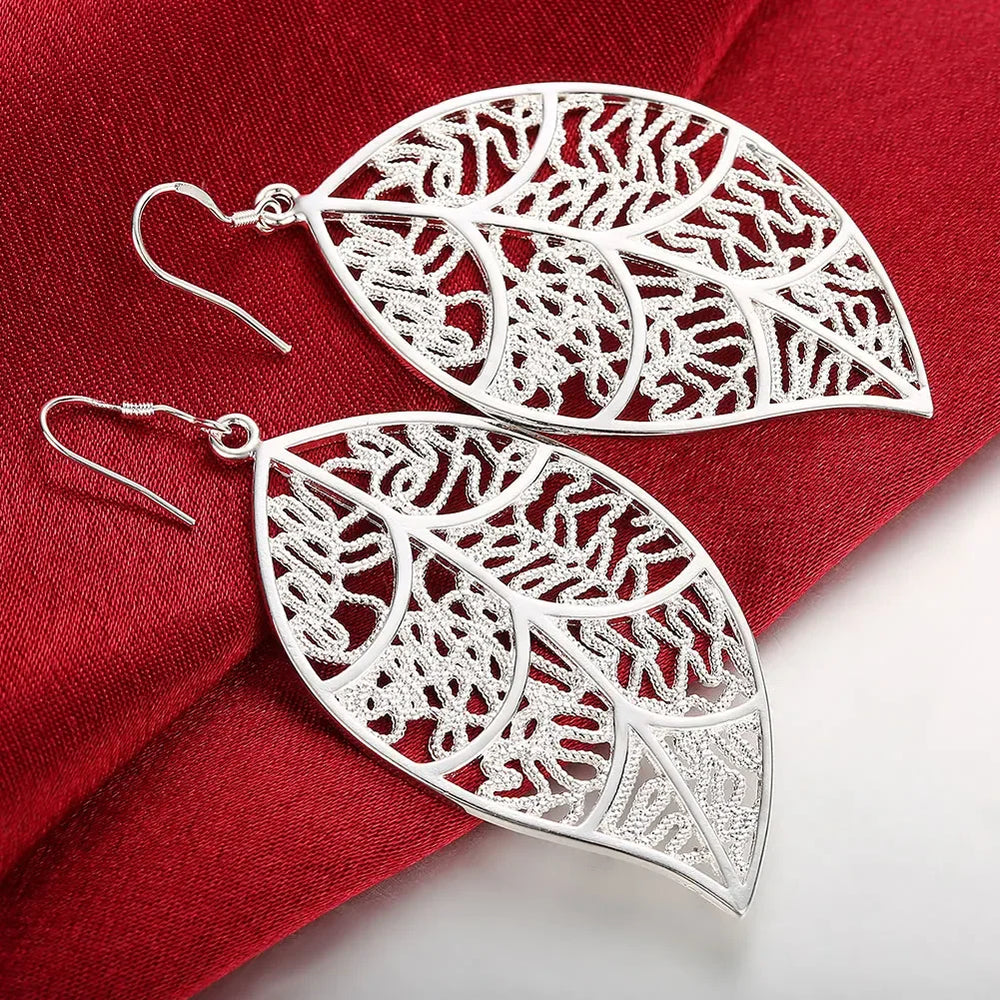 Top Quality 925 Sterling Silver Earrings Simple Round Circle Hoop Earrings For Woma additional angle