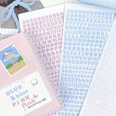 3pcs/set Korean Letter Scrapbook Sticker Set | DIY Decor for Kpop Photocard and Journali detail view