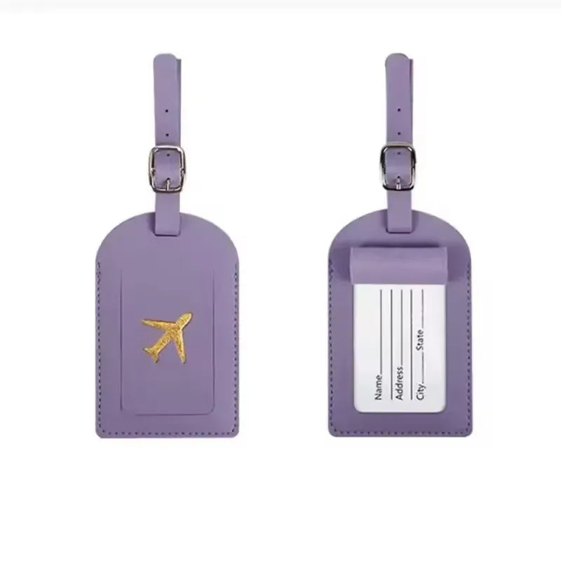 Label Luggage Boarding Case Label Name Address Clip Travel lifestyle view