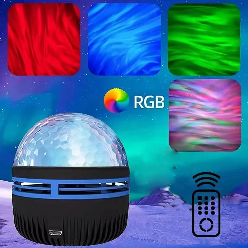 Northern Lights LED Atmosphere Projector | 7 Modes Starry Night Light with Remote alternate view