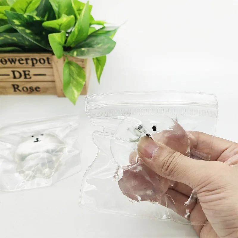 Self-Deprecating Bear Squeeze Toy | Kawaii Fidget Stress Relief Gift lifestyle view
