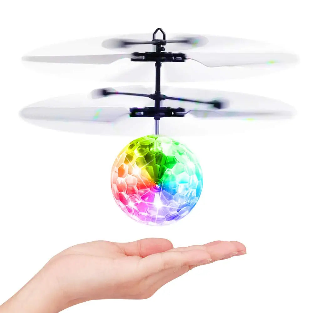 Unique Toy Gesture-controlled Colorful Luminous Crystal Ball Pendant Children's Unique Gift Remote-c