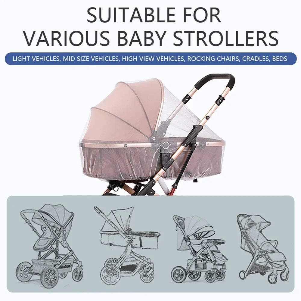 Baby Stroller Mosquito Net | Full Cover Insect Shield for Pushchairs lifestyle view