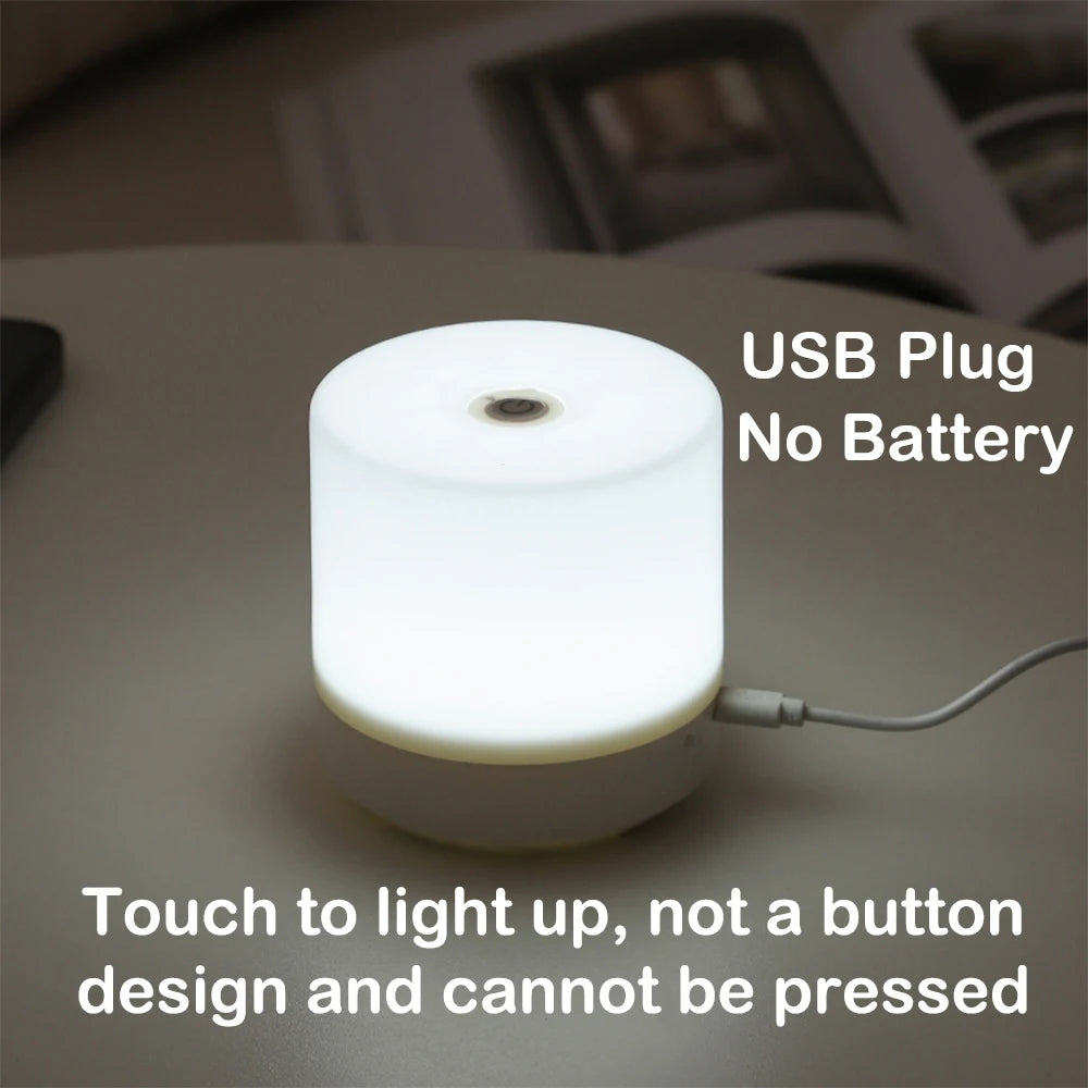 Creative USB Bedside Lamp with Touch Dimming | LED Night Light for Reading alternate view