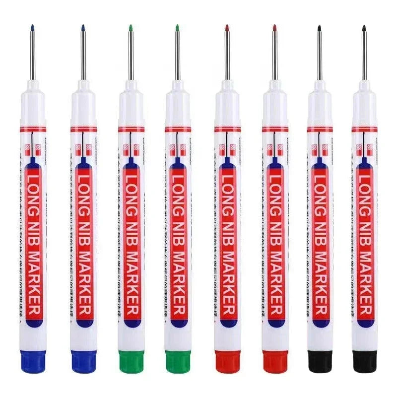 20mm Deep Hole Long Nib Markers Set | Multi-Purpose Perforating Pen for Metal, Wood additional angle