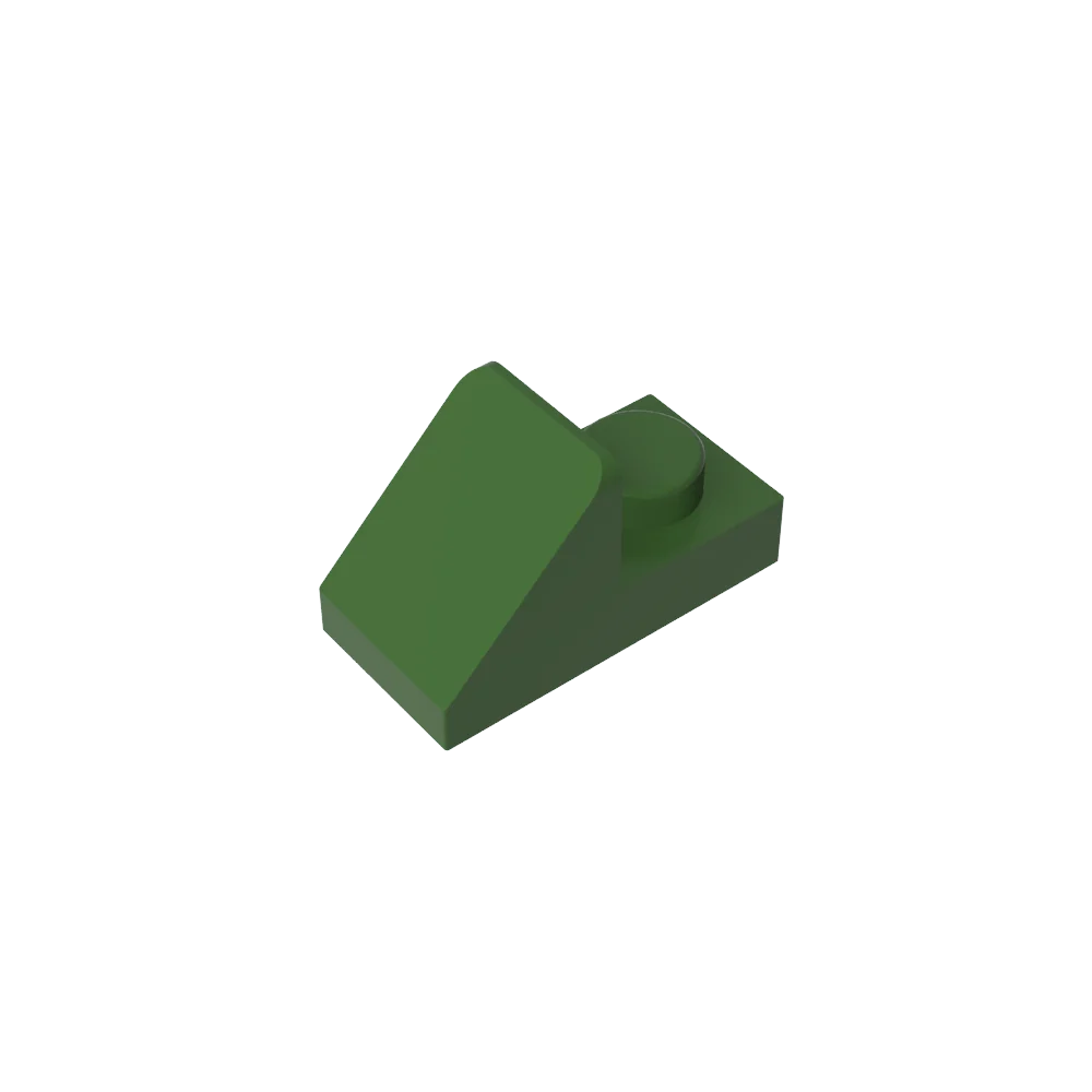 Gobricks GDS-832 Slope 45 2x1 with 2/3 Cutout | Compatible Building Block for DIY alternate view