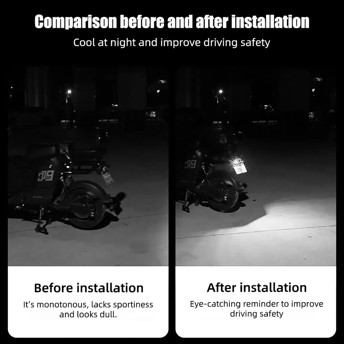 2PCS Car LED Demon Eye Light | Universal Dynamic Strobe Turn Signal Decorative Lights detail view