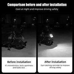 2PCS Car LED Demon Eye Light | Universal Dynamic Strobe Turn Signal Decorative Lights detail view