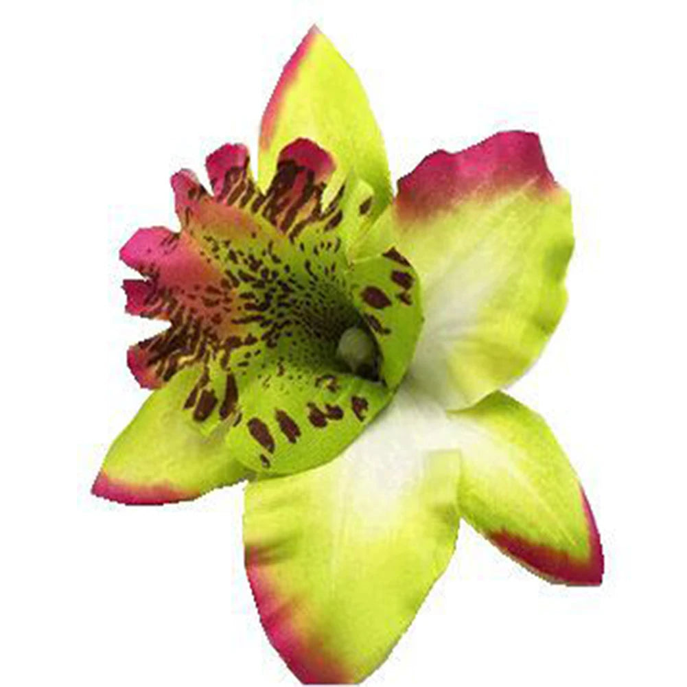 Hawaiian Thai Orchid Flowers Hair Clips Bride Flowers Hair Clips Girls Sweet Hairpi additional angle