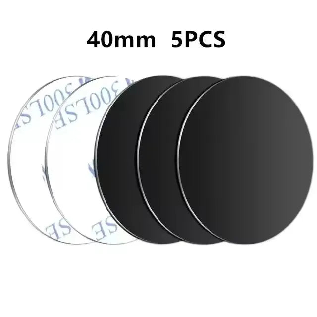 Magnetic Metal Plate Disk Car Phone Holder Stickers 10 Pcs alternate view