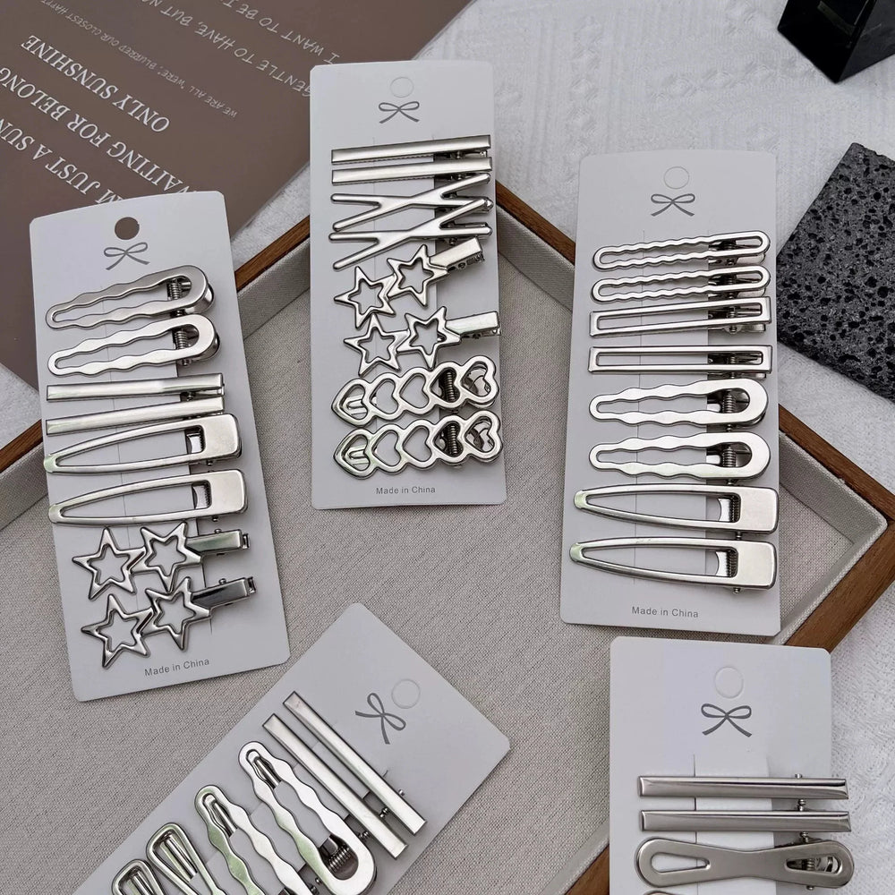 Women Metal Y2K Hair Clips Exquisite Duckbill Clip Girls Hairpins Side Bangs Barrettes Hairclip Girl