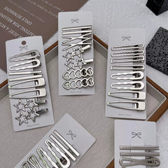 Women Metal Y2K Hair Clips Exquisite Duckbill Clip Girls Hairpins Side Bangs Barrettes Hairclip Girl