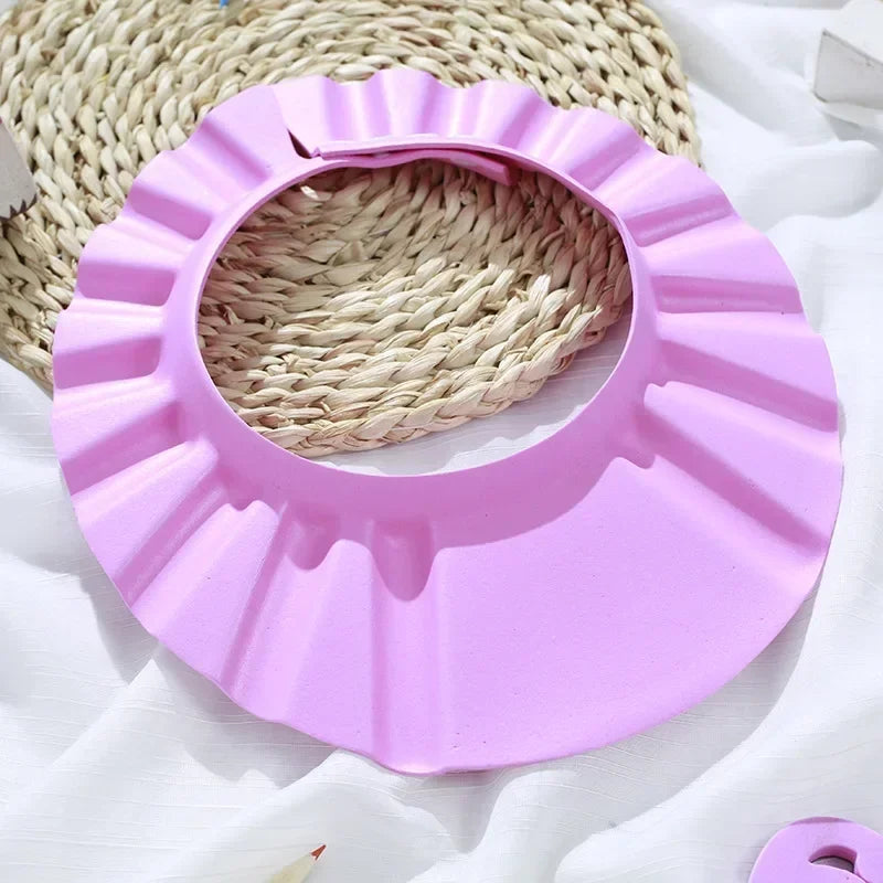 Adjustable Baby Shower Cap - Soft Bathing Hat for Kids with Ear Protection, Gentle Hair Wash Shield (0-4 Years)