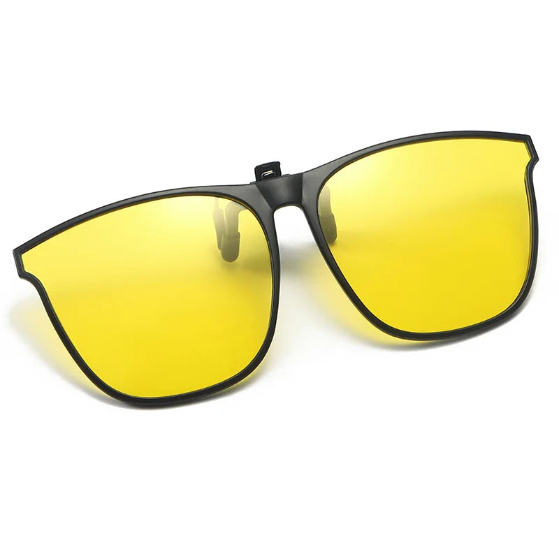 Polarized Clip On Sunglasses Men Car Driver Goggles UV400 Sun Glasses Anti Glare Vint alternate view