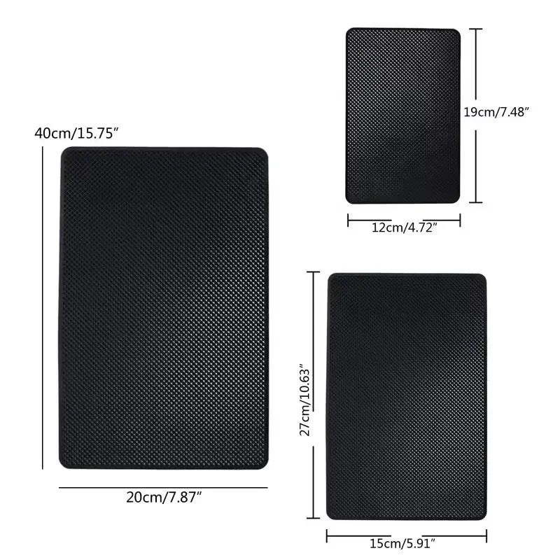 Car Dashboard Sticky Non-slip PVC Silicone Mat Multifunctional Universal Cell Phone Key Storage Mats Auto Interior Accessories