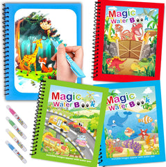 1PC Children Drawing Coloring Books Magic Water Drawing Book for Boys And Girls Gift Animal Cartoon