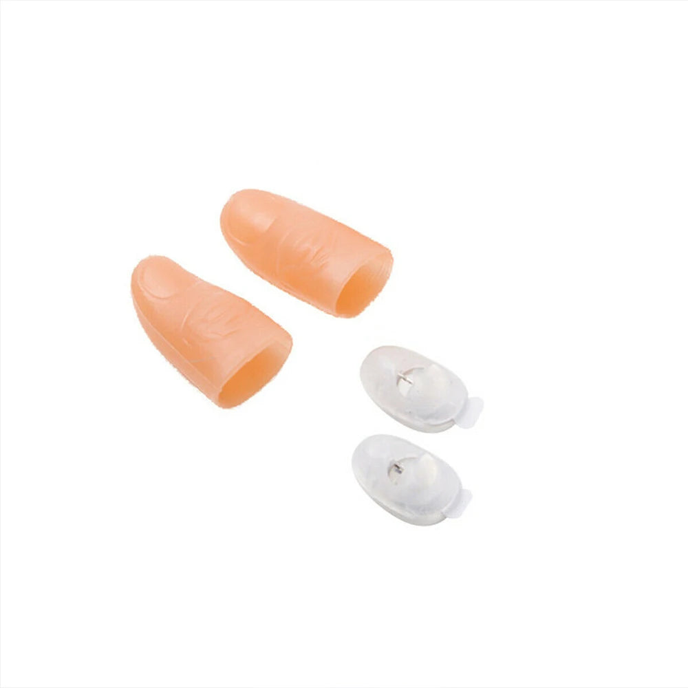 LED Light Up Finger Props | Magic Trick Thumb Lights for Parties close-up view