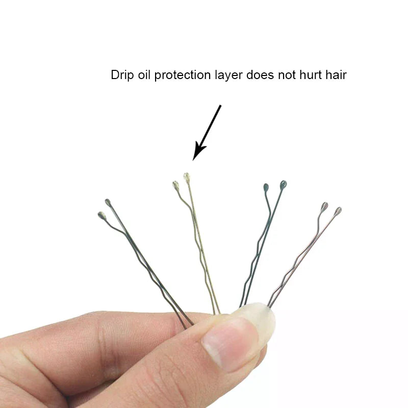 50pcs Women Gold Hair Clip Hairpin Hairstyle Styling Tool Hairgrip U Shape Barrette Hair Clips for Women Hair Accessories