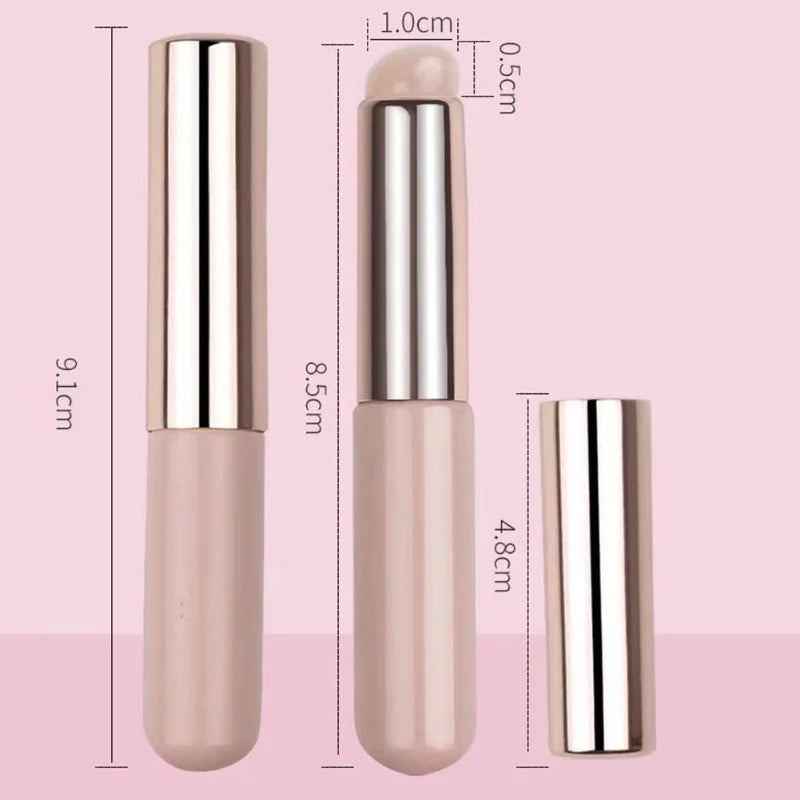 Silicone Lip Brush with Cover Cap | Soft Concealer Makeup Brush lifestyle view