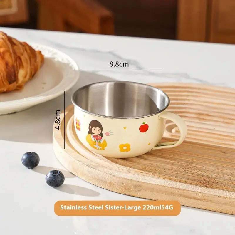 〔CC11〕80/220ml Stainless Steel Water Cup Mug For Kids Anti Scalding Milk Coffee Cup Mini detail view