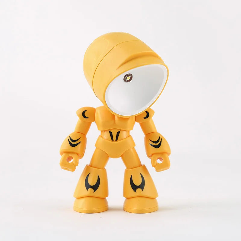Mini Night Light LED Cartoon Hero Police Desktop Lamp | Cute Bedroom Decor for Kids detail view