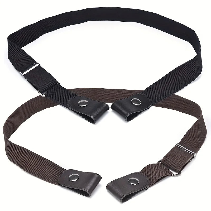 Simple And Fashionable Women'S Belt Elastic Lazy Men'S Belt Woven Invisible And Sea additional angle