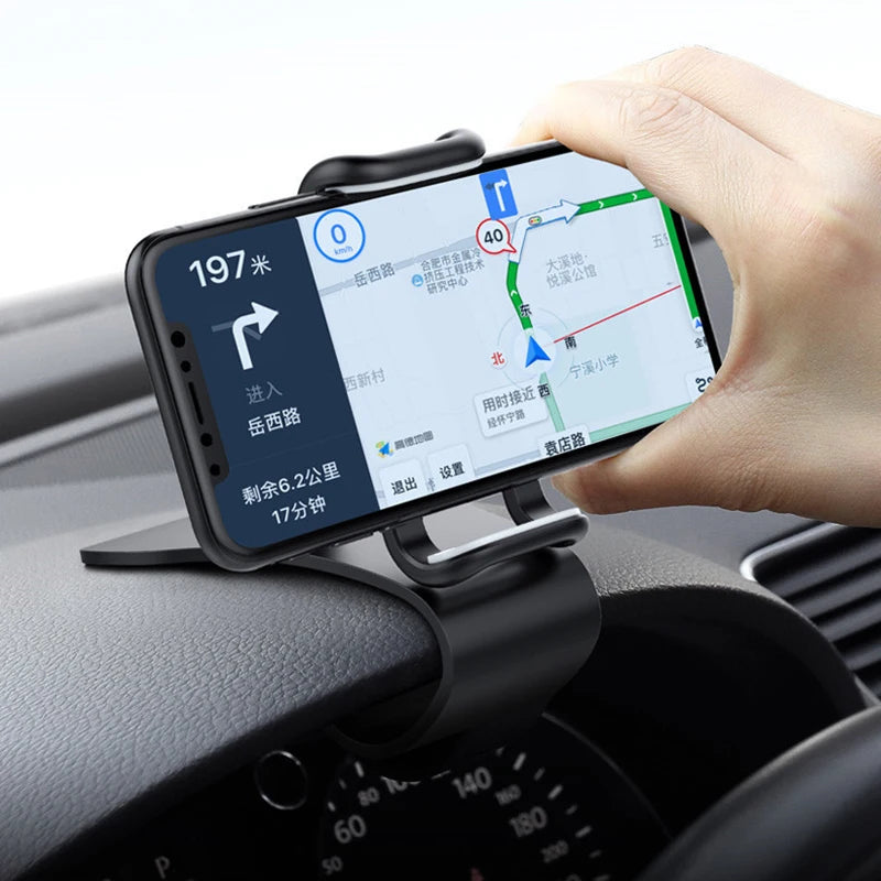360 Rotatable Car Phone Holder Universal Cell Phone Stand Dashboard Mount close-up view