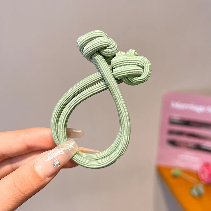 Women High Elasticity Girl Head Rope Scrunchie Hair close-up view