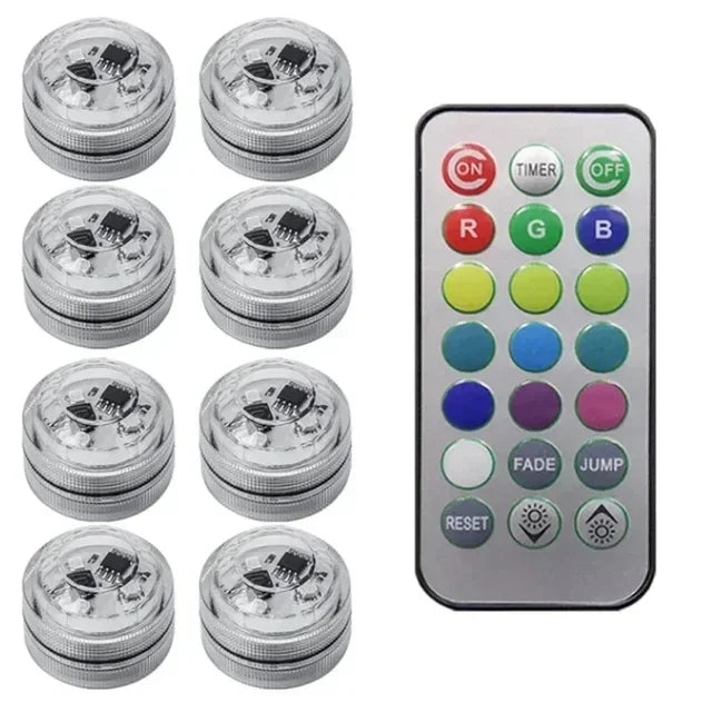Wireless Adhesive LED Car Interior Ambient Light Remote Control Decor Auto Roof Foo additional angle