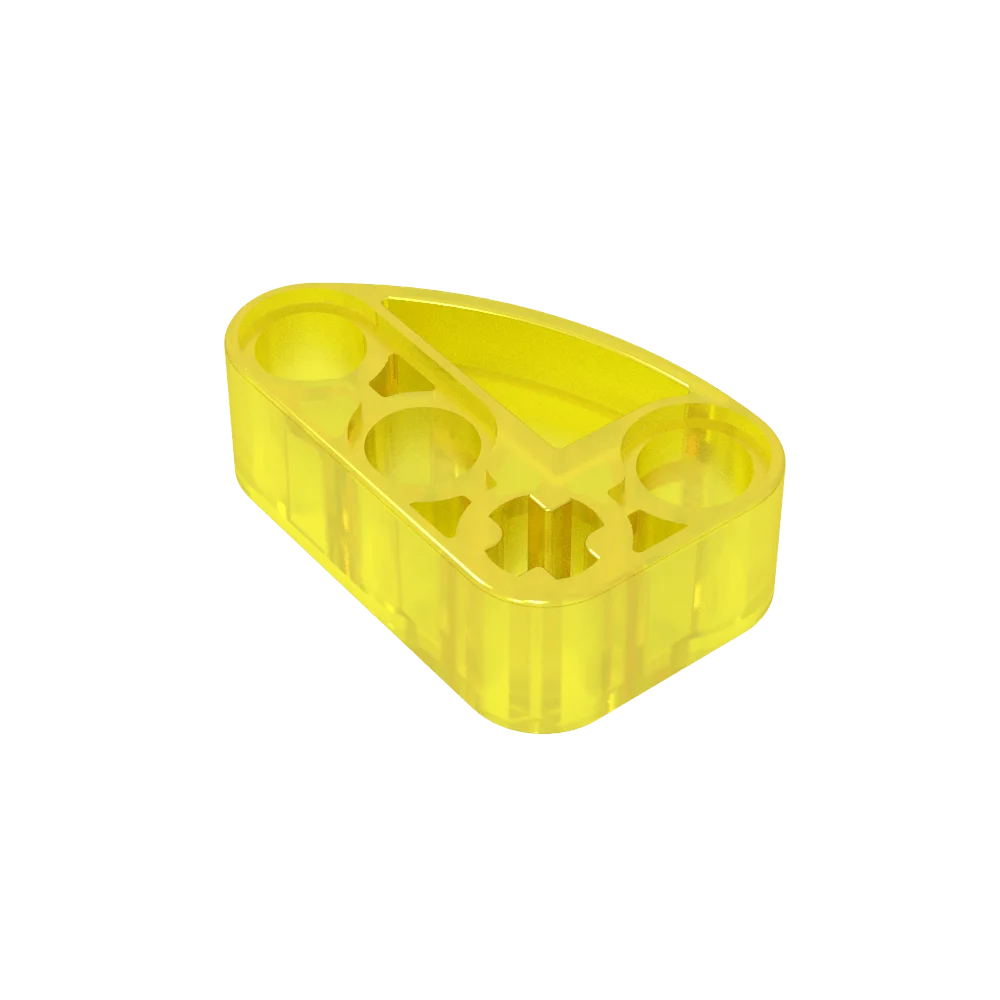 Gobricks GDS-2016 Technical Beam 2 x 3 L-Shape with Quarter Ellipse Thick | Building B close-up view